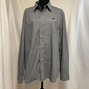 Timberland Slim Fit Long Sleeve Shirt Button Down‎ 100% Cotton